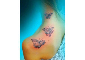 Эскизы татуировки с бабочкой