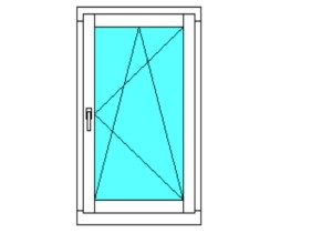 Пластиковое окно Rehau одностворчатое