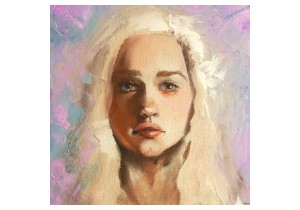 Портрет маслом «Юная блондинка»