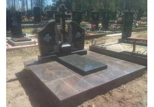 Установка гранитного памятника на могилу