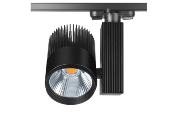 Трековый светодиодный светильник Spotlight четырехконтактный черный
