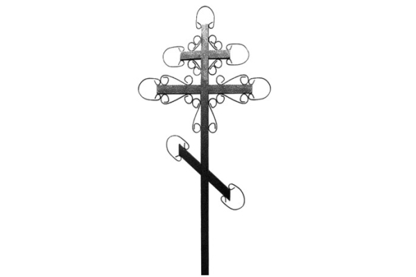Металлический крест №1