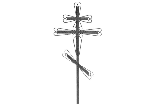 Крест металлический №2