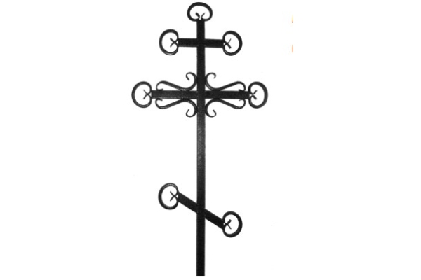 Могильный крест из металла №4