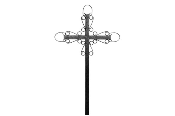 Металлический крест на могилу №7