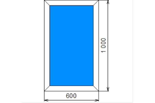 Окна для дачи Brusbox 70-5 AERO (1000х600)