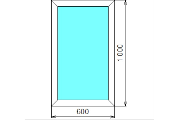 Окна для дачи Brusbox 60-3 Aero  (1000х600)
