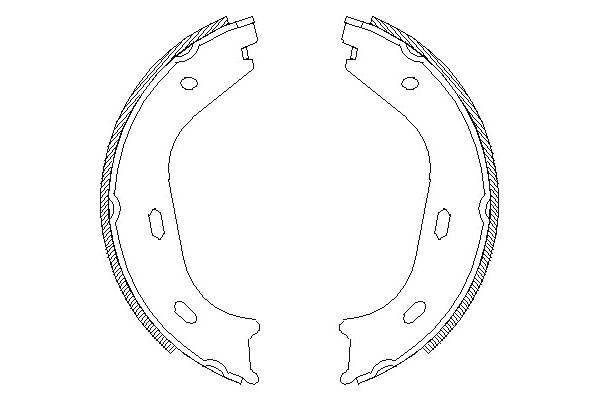 Комплект тормозных колодок, стояночная тормозная система арт: ROADHOUSE 4058.01