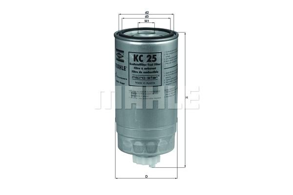 Топливный фильтр арт: KNECHT KC 25