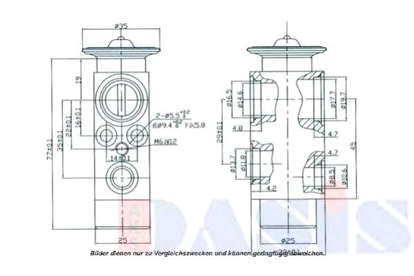 Расширительный клапан, кондиционер арт: AKS DASIS 840940N