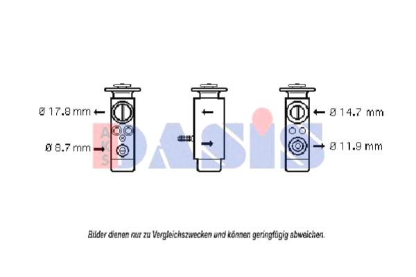 Расширительный клапан, кондиционер арт: AKS DASIS 840310N