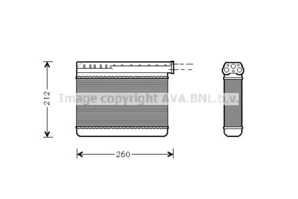 Теплообменник, отопление салона арт: AVA QUALITY COOLING BW6166