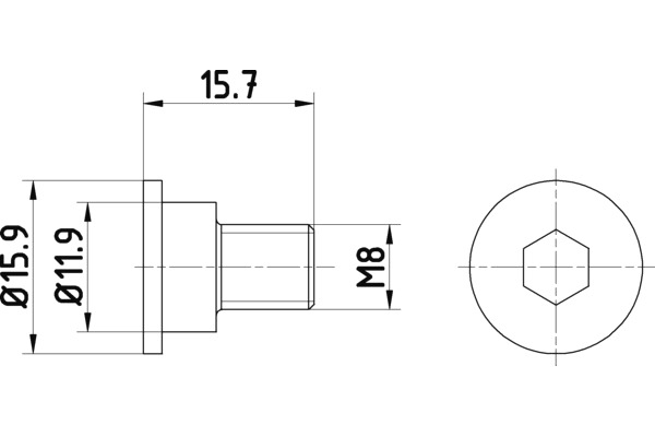 Болт, диск тормозного механизма арт: MINTEX TPM0003