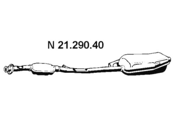 Глушитель выхлопных газов конечный арт: EBERSPÄCHER 21.290.40