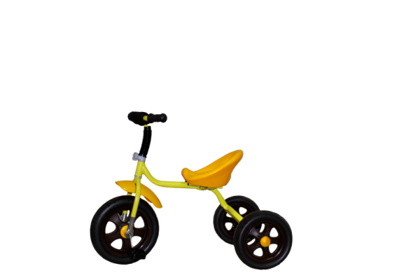 Велосипед трехколесный Galaxy Лучик Малют 4, с ручкой, колеса из ЭВА (желтый)
