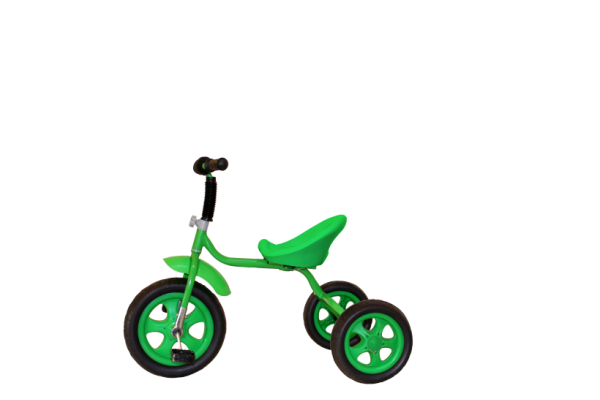 Велосипед трехколесный Galaxy Лучик Малют 4, с ручкой, колеса из ЭВА (зеленый)