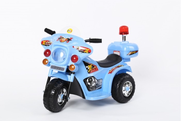 Электромотоцикл (на аккумуляторе, свет, звук), синий HL-218