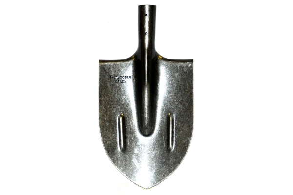 Лопата штыковая "Флорис ЛКО-02", рельс. сталь с ребром жесткости, 22*30см, без черенка