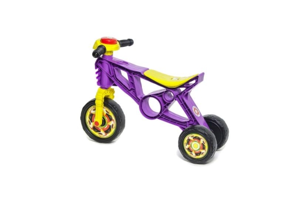 Каталка-мотоцикл Орион 3-х колесный, фиолетовый арт.171