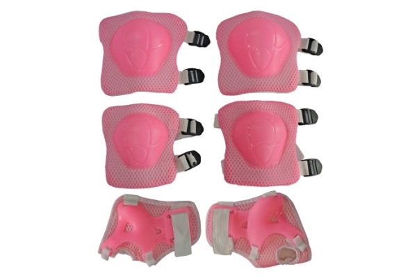 Комплект защиты (наколенники, налокотники, перчатки) розовый арт.Т59736