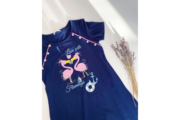 Платье-сорочка "MILANA" фламинго