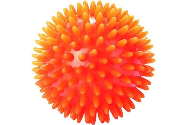 Мяч массажный ЕЖИК 8,5 см МалышОК Альпина Пласт Оранжевый
