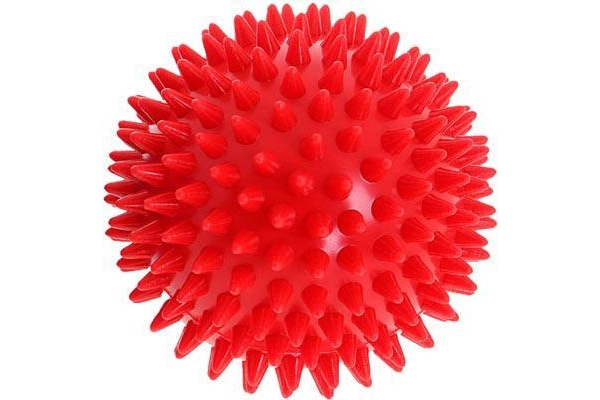 Мяч массажный ЕЖИК 8,5 см МалышОК Альпина Пласт Красный