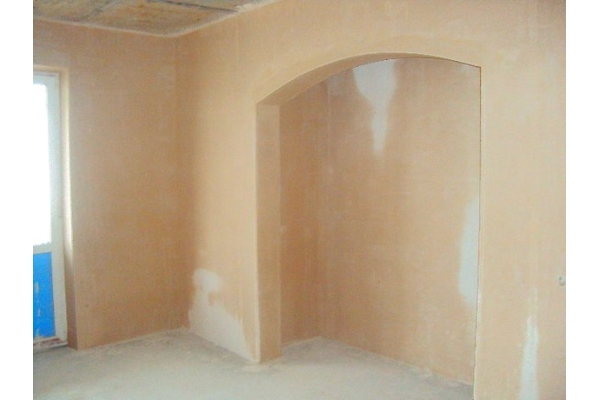 Штукатурка стен неплоской формы (полукруг,эллипсных и др.) до 3-х см