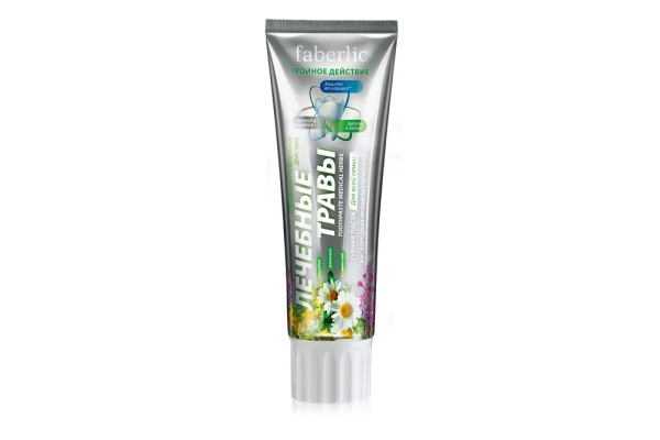 Кислородная профилактическая зубная паста «Лечебные травы» Фаберлик