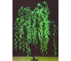 Светодиодное дерево Ива, зеленое