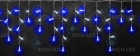 Светодиодная бахрома LED, статичная, сине-белая