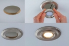 Выемка отверстия круглого под точечный светильник в г/к диам. до 10 см