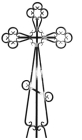 Крест на могилу металлический №3 