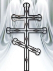 Кованый крест металлический на могилу ККНК-8
