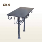 Кованый столик на кладбище КСК-9