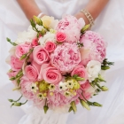 Букет невесты нежно розовый