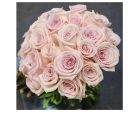 Свадебный букет из пудровых роз