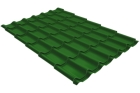 Металлочерепица модерн 0,45 PE RAL 6002 лиственно-зеленый