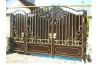 Ворота для дома коричневые
