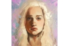 Портрет маслом «Юная блондинка»