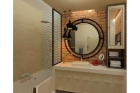 Зеркало в ванную комнату в стиле лофт
