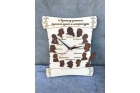 Часы из дерева для учителя литературы и русского языка