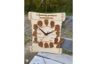 Часы из дерева для учителя математики в подарок