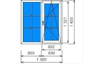 Окна для веранды Rehau Grazio (1400х1300)
