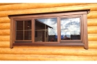 Установка алюминиевых окон в деревянный дом