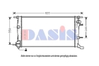 Радиатор, охлаждение двигателя арт: AKS DASIS 180065N