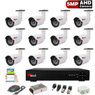 Комплект для видеонаблюдения - на 12 уличных AHD камер 5.0MP  