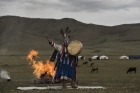 Обряд шамана с бубном