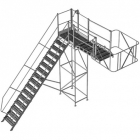 Лестница-платформа, площадка обслуживания цистерн LPPA-250