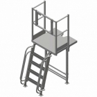 Лестница-платформа складная регулируемая LPSR-210